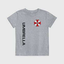 Футболка хлопковая детская UMBRELLA CORP, цвет: меланж