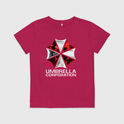 Футболка хлопковая детская UMBRELLA CORP, цвет: маджента