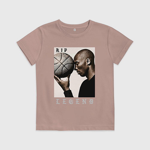 Детская футболка Kobe - RIP Legend / Пыльно-розовый – фото 1