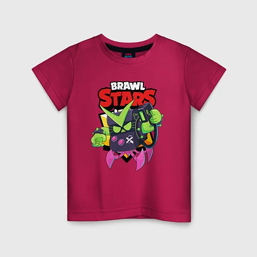 Детская футболка BRAWL STARS VIRUS 8-BIT / Маджента – фото 1