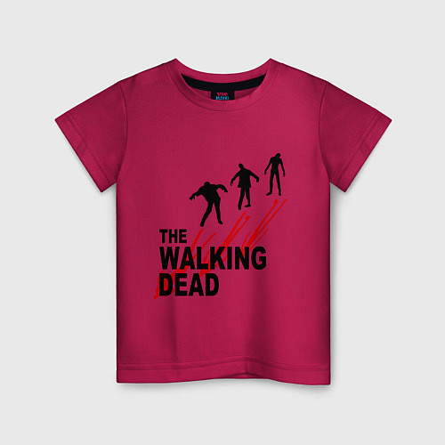 Детская футболка The walking dead / Маджента – фото 1