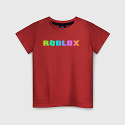 Футболка хлопковая детская ROBLOX, цвет: красный