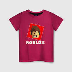 Футболка хлопковая детская ROBLOX, цвет: маджента