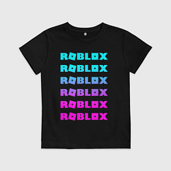 Футболка хлопковая детская ROBLOX, цвет: черный