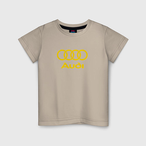 Детская футболка Audi GOLD / Миндальный – фото 1