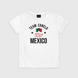 Футболка хлопковая детская Team Canelo, цвет: белый