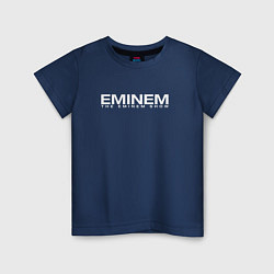 Футболка хлопковая детская EMINEM, цвет: тёмно-синий
