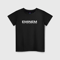 Футболка хлопковая детская EMINEM, цвет: черный