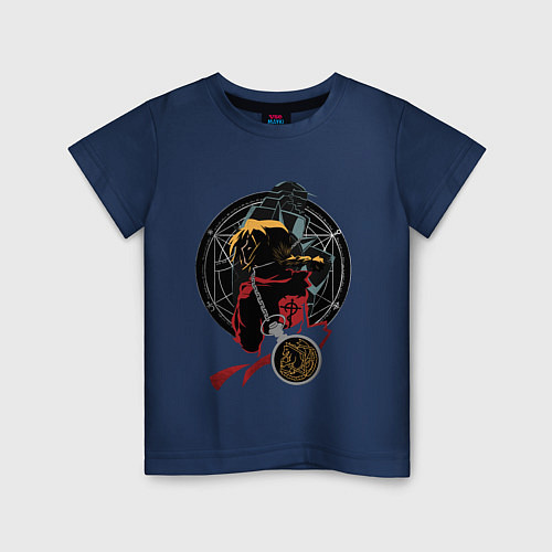 Детская футболка Стальной алхимик / Тёмно-синий – фото 1
