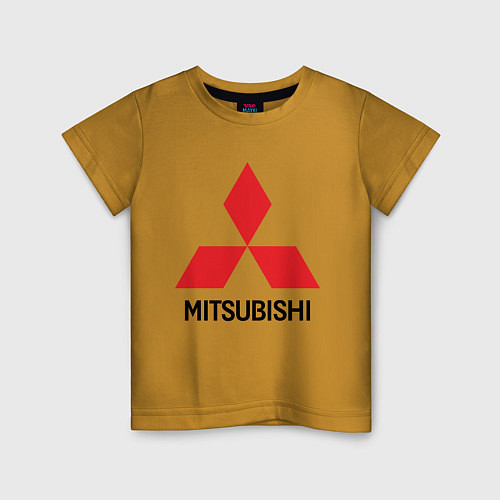 Детская футболка MITSUBISHI / Горчичный – фото 1