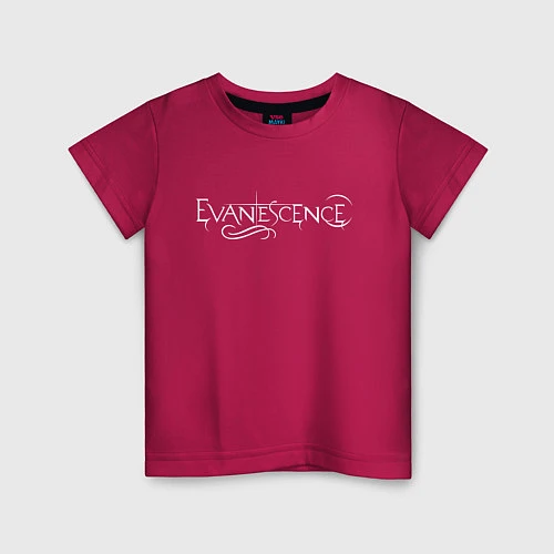 Детская футболка Evanescence / Маджента – фото 1