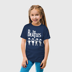Футболка хлопковая детская Beatles, цвет: тёмно-синий — фото 2