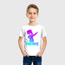 Футболка хлопковая детская FORTNITE X MARSHMELLO, цвет: белый — фото 2