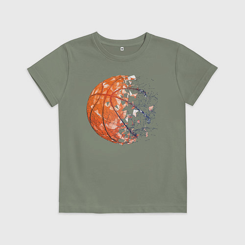 Детская футболка BasketBall / Авокадо – фото 1