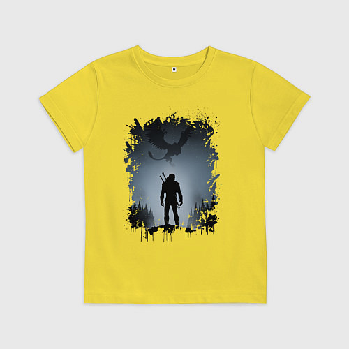 Детская футболка ВЕДЬМАК / Желтый – фото 1