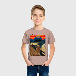 Футболка хлопковая детская КОРЖИК КРИК, цвет: пыльно-розовый — фото 2