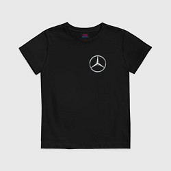Футболка хлопковая детская MERCEDES-BENZ, цвет: черный