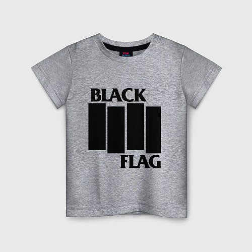 Детская футболка BLACK FLAG / Меланж – фото 1