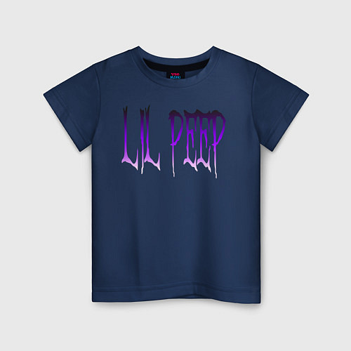 Детская футболка Lil peep / Тёмно-синий – фото 1