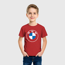 Футболка хлопковая детская BMW LOGO 2020, цвет: красный — фото 2