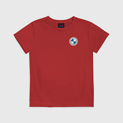 Футболка хлопковая детская BMW LOGO 2020, цвет: красный