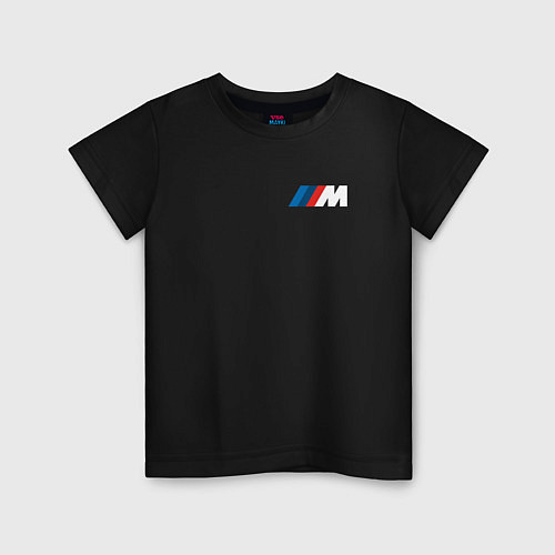 Детская футболка BMW M LOGO 2020 / Черный – фото 1