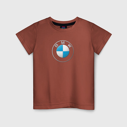 Детская футболка BMW LOGO 2020 / Кирпичный – фото 1