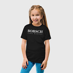 Футболка хлопковая детская BORSCH hugo borsch, цвет: черный — фото 2