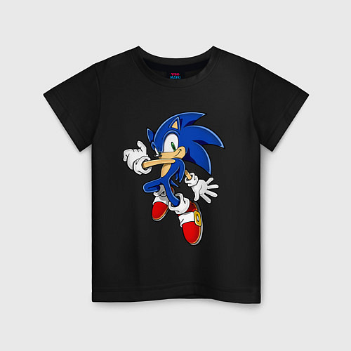 Детская футболка Sonic / Черный – фото 1
