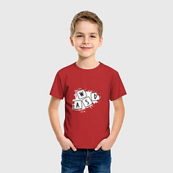 Футболка хлопковая детская WASD, цвет: красный — фото 2