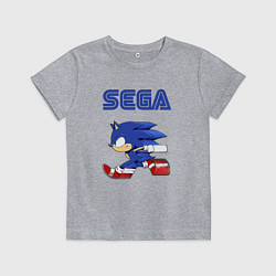 Футболка хлопковая детская SEGA, цвет: меланж