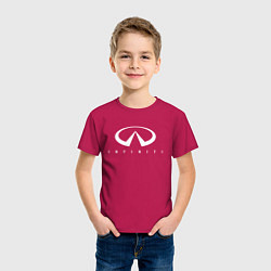 Футболка хлопковая детская Infinity, цвет: маджента — фото 2