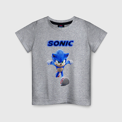 Детская футболка SONIC / Меланж – фото 1