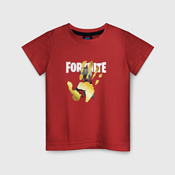Футболка хлопковая детская Fortnite, цвет: красный