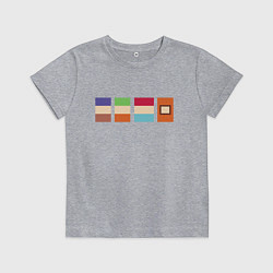 Футболка хлопковая детская ЮЖНЫЙ ПАРК, цвет: меланж