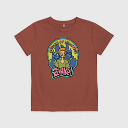 Футболка хлопковая детская Zoinks !, цвет: кирпичный