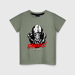Футболка хлопковая детская STAAAAARS!, цвет: авокадо