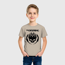 Футболка хлопковая детская THE OFFSPRING, цвет: миндальный — фото 2