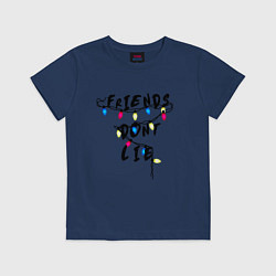 Футболка хлопковая детская Friends dont lie, цвет: тёмно-синий