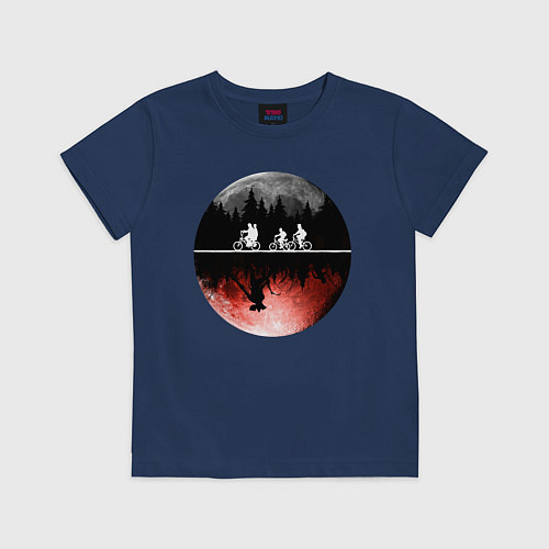 Детская футболка Очень странные дела / Тёмно-синий – фото 1