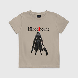 Футболка хлопковая детская Bloodborne, цвет: миндальный