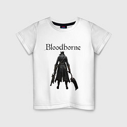 Футболка хлопковая детская Bloodborne, цвет: белый