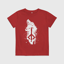 Футболка хлопковая детская BLOODBORNE, цвет: красный