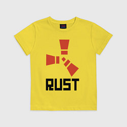 Футболка хлопковая детская RUST, цвет: желтый
