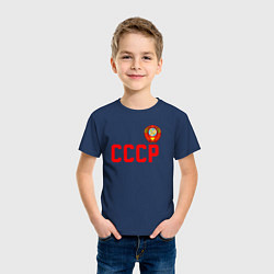 Футболка хлопковая детская СССР, цвет: тёмно-синий — фото 2