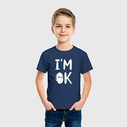 Футболка хлопковая детская IM OK, цвет: тёмно-синий — фото 2