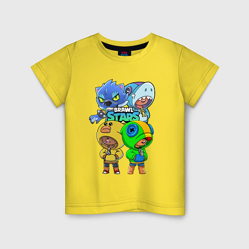 Детская футболка Brawl Stars Leon Quattro / Желтый – фото 1