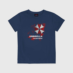 Футболка хлопковая детская Umbrella, цвет: тёмно-синий