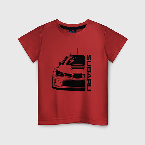 Детская футболка SUBARU Z / Красный – фото 1