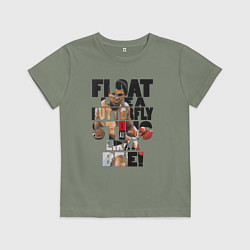 Футболка хлопковая детская АЛИ, цвет: авокадо